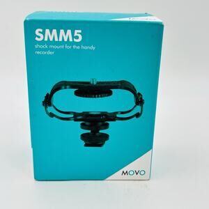 Movo SMM5-B Universal Microphone and Portable Recorder Shock Mount. New In Box.